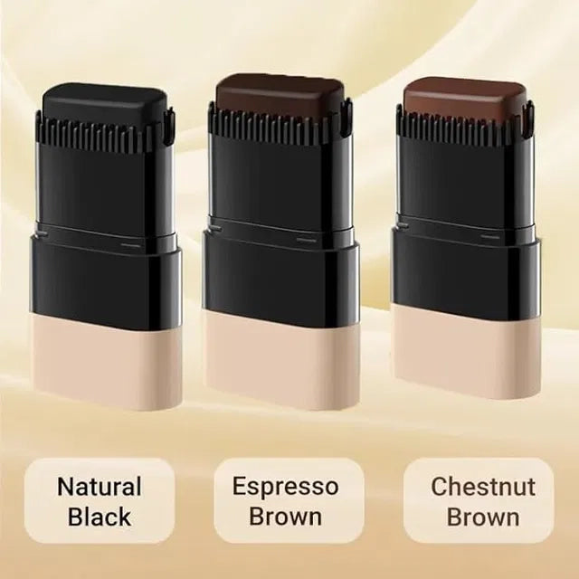 KOREAN 2-in-1 pack of Instant Hair Dye Stick with Built-in Comb, Gray Hair Dye