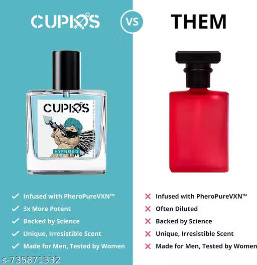 Cupid Fragrances Original Cologne for Men with Unique Fragrance Formula 50ml Perfume