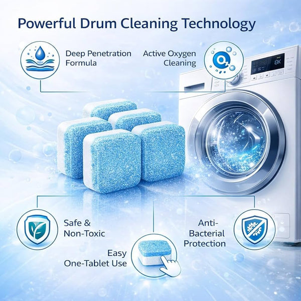Washing Machine Cleaner Tablet  (12 Pieces)