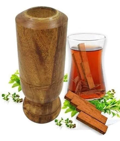 Ayurvedic Sugar Balance Wood Cup: Authentic Vijaysar Wooden Glass