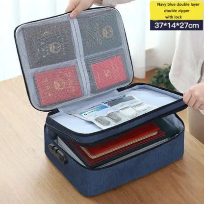 Waterproof Portable Document Storage Bag Travel Organizer